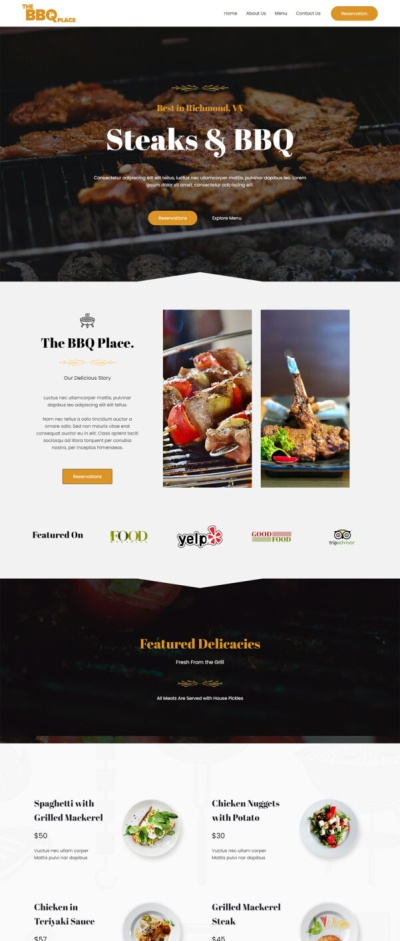 bbq restaurant demo example
