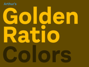 webshop arthur wentzel golden ratio colors