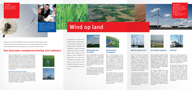 corporate brochure graphic design sustainable energy firm layout