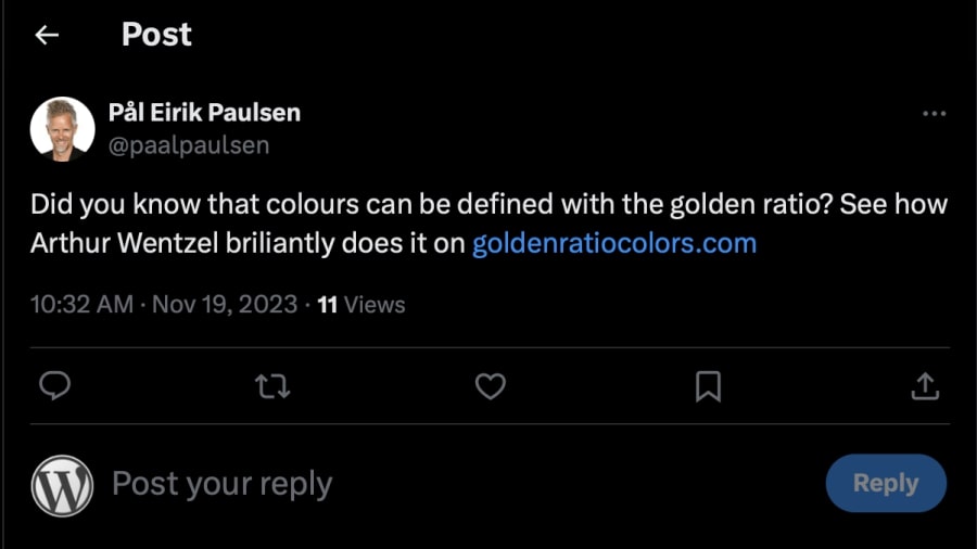 review golden ratio colors